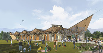 National Conservation Legacy Center Artist Rendering - CLICK and go to the museum site.